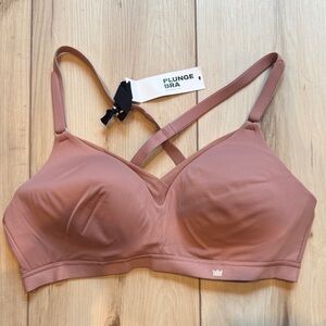 SHEFIT Plunge Bra in Dusty Rose